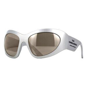 A0485Z New MARC JACOBS The Sunglasses Silver Wraparound Marc 773/S YB7T4 Sunglas